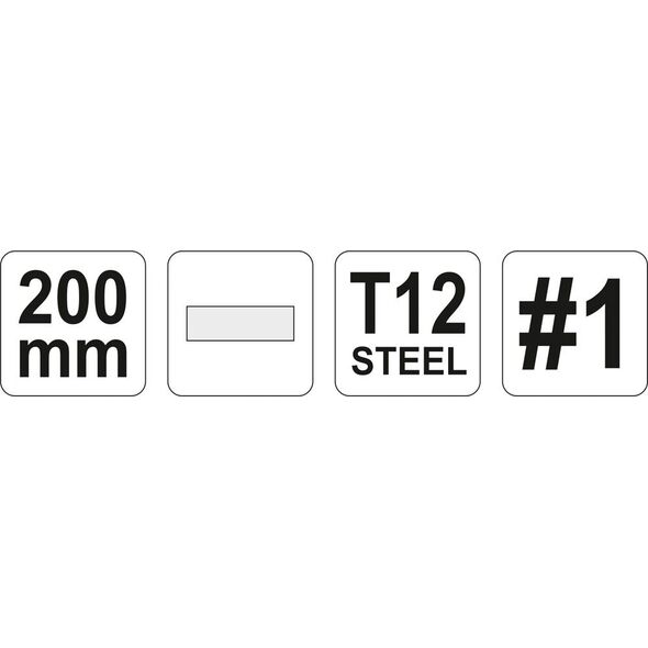 Yato Pilnik do metalu płaski 200mm (YT-62229) 3368413 5906083005404
