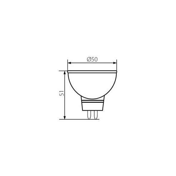 Kanlux Żarówka LED Tomi 7W MR16 Gx5,3 WW (22706) 3368668 5905339227065