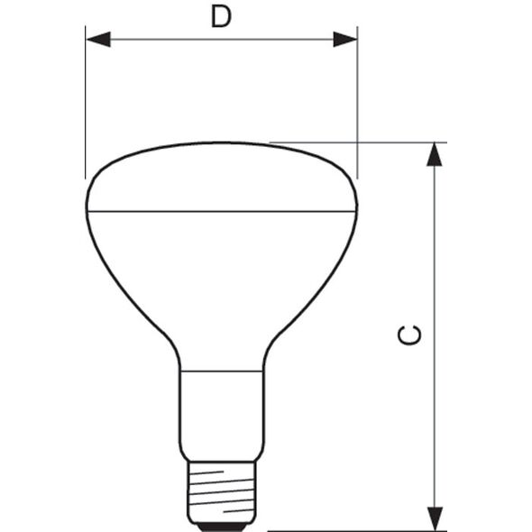 Philips Promiennik podczerwieni 375W R125 IR CL 1CT 3370254 8711500126597