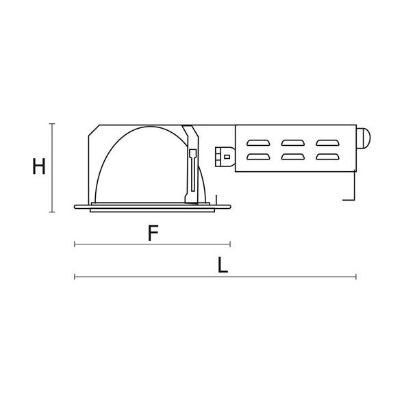 PXF Lighting Oprawa downlight Bari DL EVG 2 x 18W G24q-2 IP20 227mm (PX1489143) 3376348 5907671336580