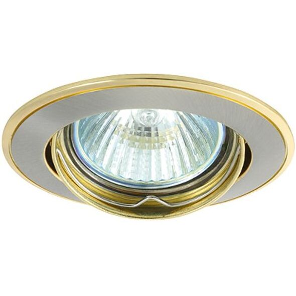 GREENLUX Oczko halogenowe AXL 12V MR16 GU5,3 50W satynowy nikiel/złoty (GXPL043) 3380095 8592660101934