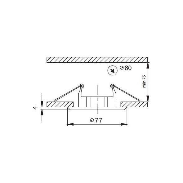 GREENLUX Oczko halogenowe 12V MR16 GU5,3 50W perłowy matowy chrom/nikiel (GXPL016) 3380103 8592660101743