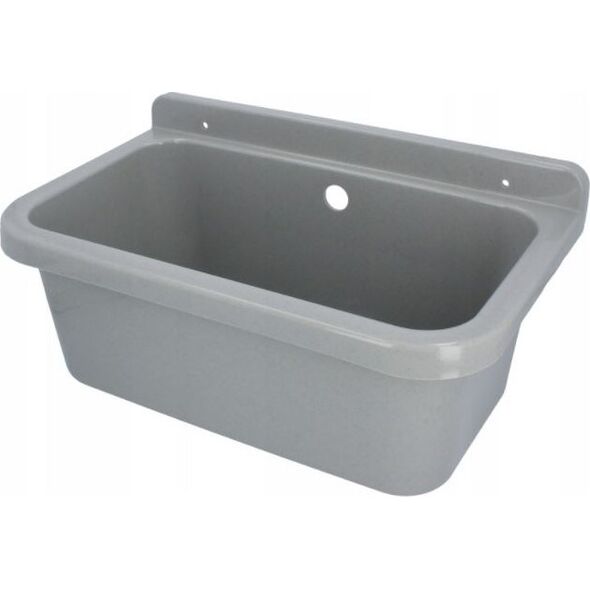 Zlewozmywak Hydroland 1-komorowy gospodarczy 55 x 34cm szary (ZLEW.55.SZ) 3396477 5900308750810