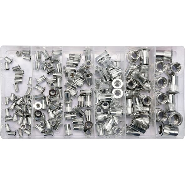Yato Zestaw nitonakrętek aluminiowych M3 - M10 150szt. (YT-36460) 3399470 5906083026089
