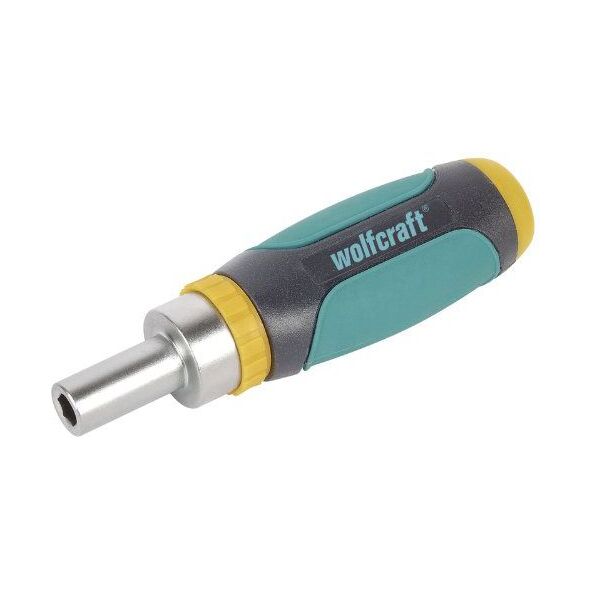 Wolfcraft Miniwkrętak z mechanizmem grzechotkowyn i 5 bitów (1237000) 3400158 4006885123700