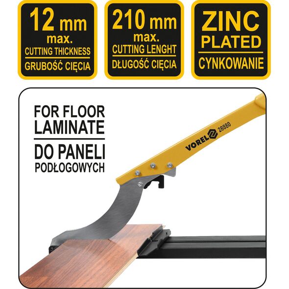 Vorel Gilotyna do cięcia paneli 12 x 210mm (28880) 3400560 5906083011795