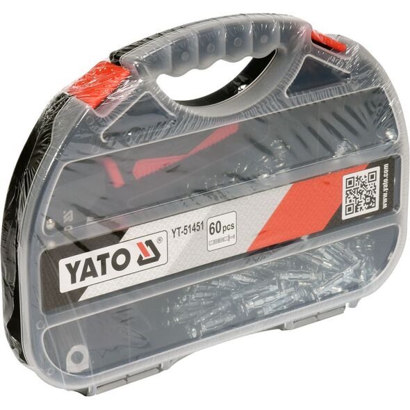 Yato Zaciskarka do kołków molly karton-gips z 60 kołkami (YT-51451) 3404126 5906083012907