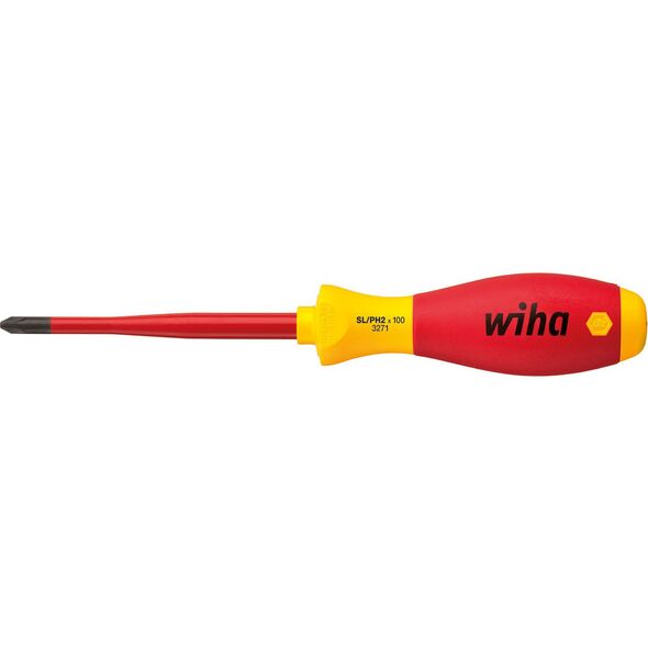 Wiha Wkrętak krzyżowy SL/PH2 SlimFix izolowany (35503) 3404438 4010995355036