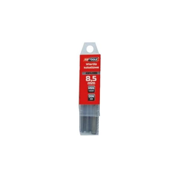 Wiertło AWTools kobaltowe walcowe 8,5mm 5szt. (AW42085) 3404572 5902198747857