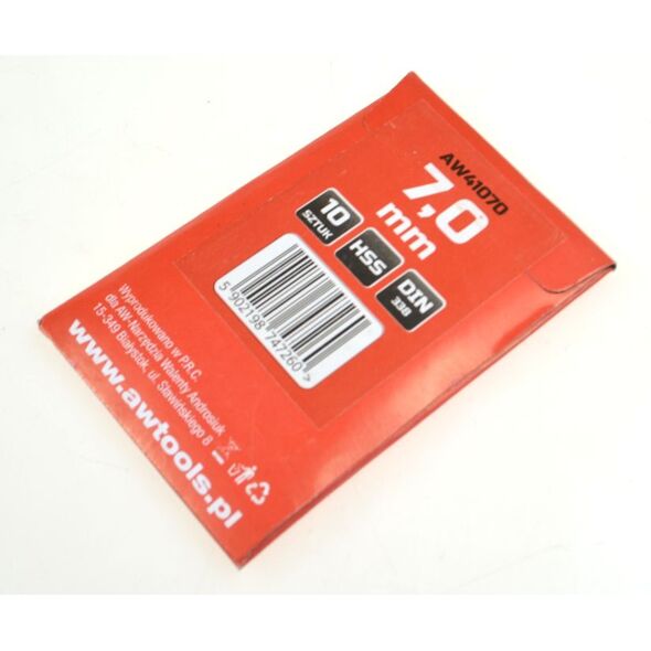 Wiertło AWTools do metalu HSS walcowe 7,5mm 10szt. (AW41075) 3404610 5902198747277