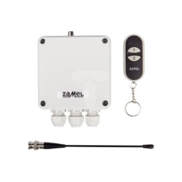 Zamel Radiowy wyłącznik sieciowy dwukanałowy z pilotem RWS-211D/N 3405028 5903669903239