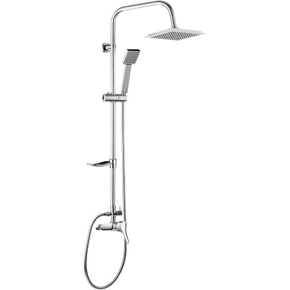 Zestaw prysznicowy Deante Joko Square z deszczownicą z baterią chrom (NBJ 01SK) 3422126 5908212062777