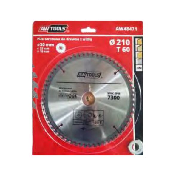 AWTools Piła tarczowa do drewna 400 x 30/22/16mm 30z (AW48488) 3427149 5902198749660