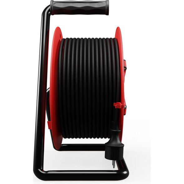KEL Przedłużacz bębnowy PROFESSIONAL LINE 40m H05RR-F 3x1,5 4xGS 16A IP44 czarny (W-97056) 4000474 5902273400851
