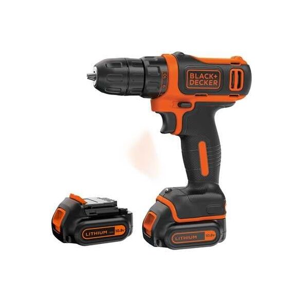 Wiertarko-wkrętarka Black&Decker BDCDD12KB 10.8 V 2 x akumulator 1.5 Ah 4006576 5035048631966