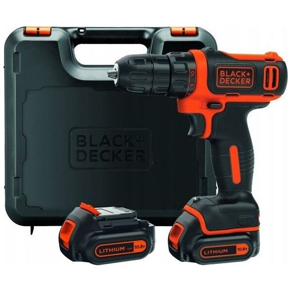 Wiertarko-wkrętarka Black&Decker BDCDD12KB 10.8 V 2 x akumulator 1.5 Ah 4006576 5035048631966
