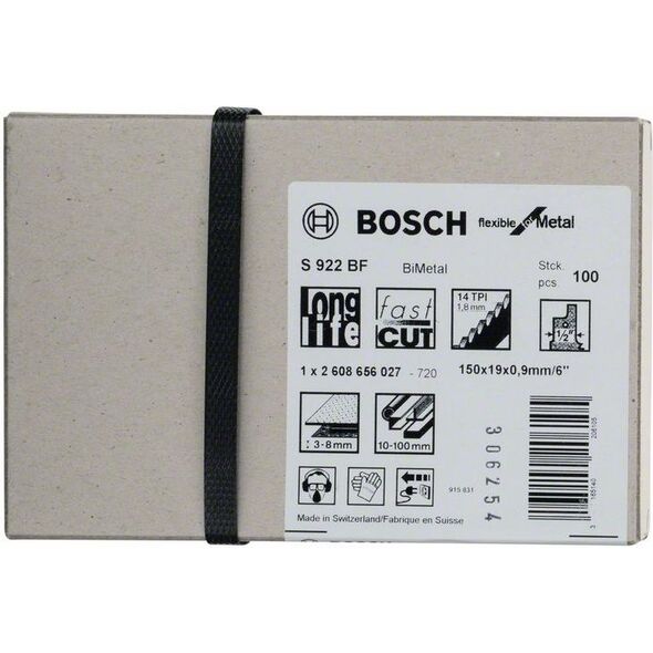 Bosch Brzeszczot do piły S 922 BF do metalu 100szt. ( 2608656027) 4016920 3165140206105