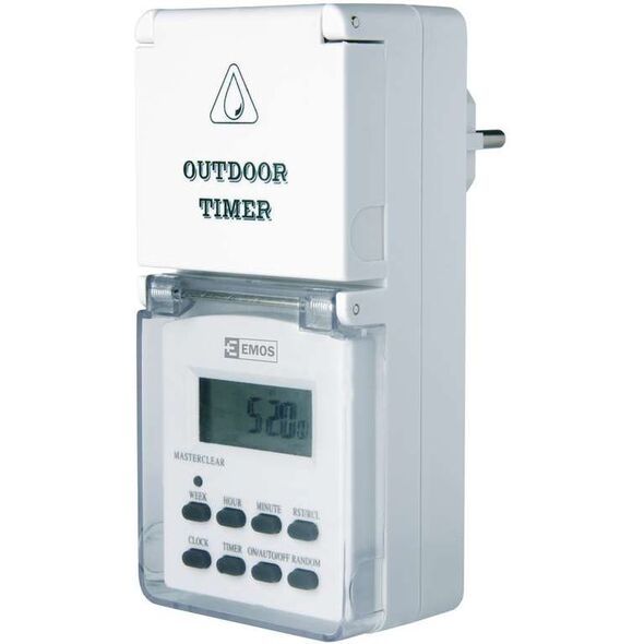 Emos Programator czasowy cyfrowy TFE-5/ZEWN IP44 (P5507) 4018823 8592920000427