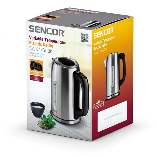 Czajnik Sencor SWK 1760BK Srebrny 4106901 8590669216550
