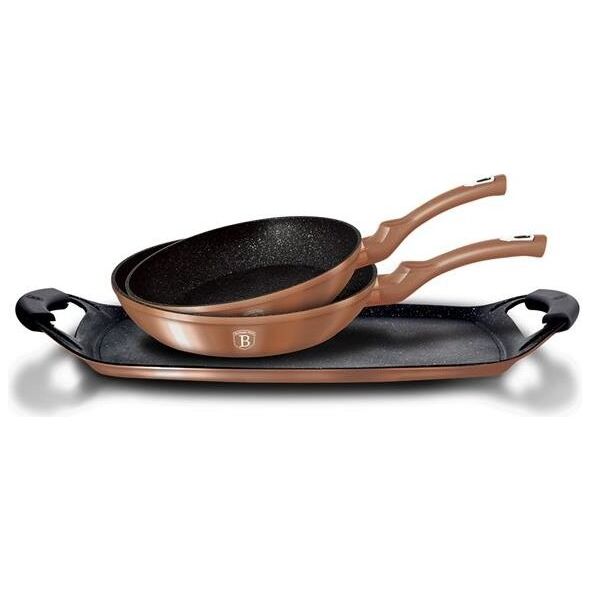 Patelnia Berlinger Haus grillowa Metallic Line Rose Gold Edition 26cm 3szt. 4616841 5999056784826