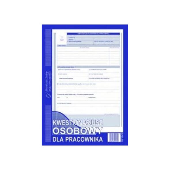 Michalczyk & Prokop Kwestionariusz osobowy 504-B 4666758 5906858018493