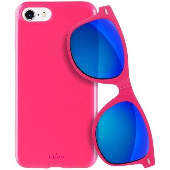 Puro Sunny Kit etui dla iPhone 7/8 + okulary (IPC747SUNNYKIT1PNK) 4689896 8033830186677