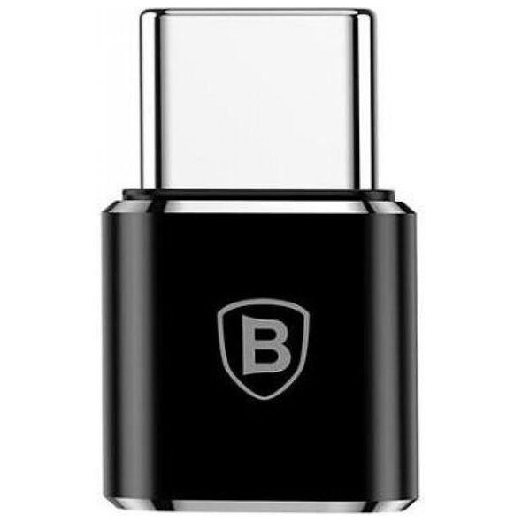 Adapter USB Baseus USB-C - microUSB Czarny  (28296-uniw) 4692079 6953156263529