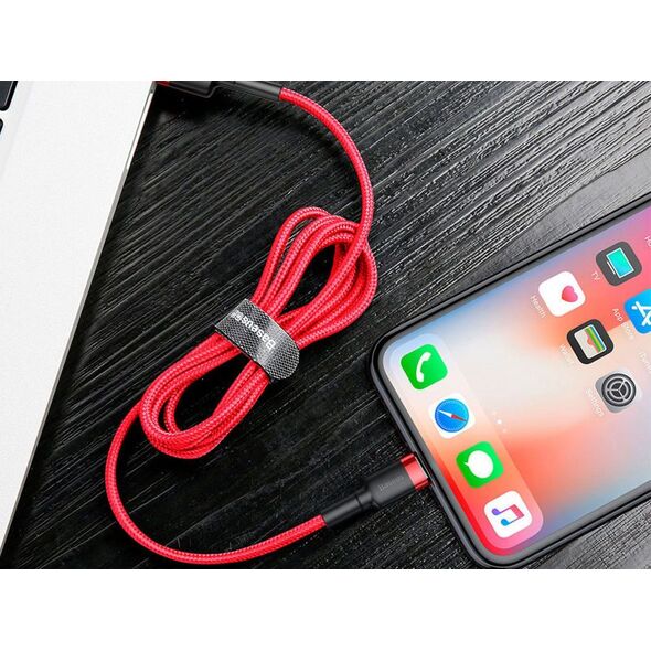 Kabel USB Baseus USB-A - Lightning 2 m Czerwony (31564-uniw) 4692112 6953156275027