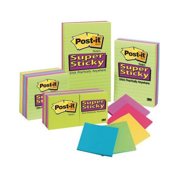 Post-it Notes SUPER STICKY ULTRA 5845-SSUC 125x200mm, 45k linia, opakowanie 4 sztuki 4692724 51135813300