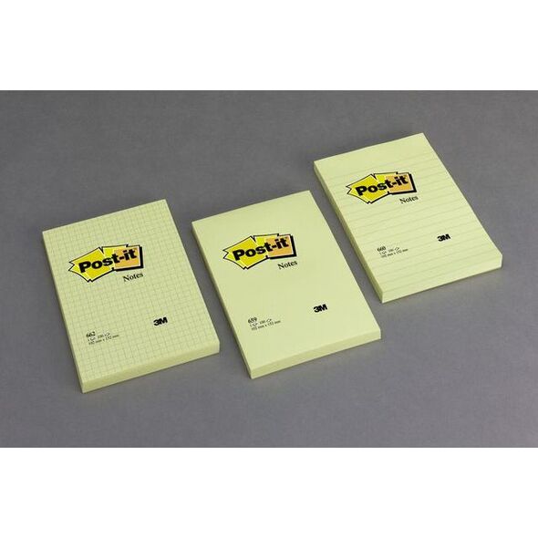 Post-it SUPER STICKY Bloczek samoprzylepny 655-12SSCY-EU, żółty, 76x127mm, 90 kartek (3M0682) 4692731 51141380798