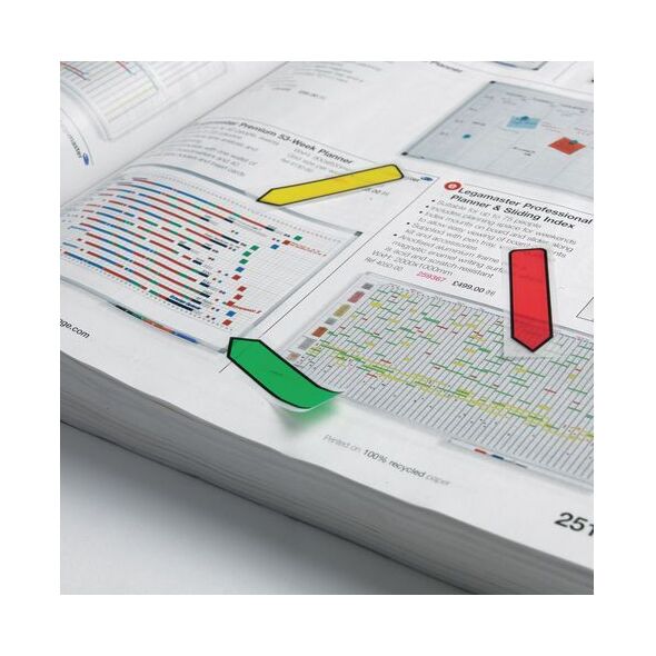 Post-it Zakładki indeksujące strzałki 684-ARR4, 12x43mm, neonowe: różowy + niebieski + żółty + zielony (3M0651) 4692747 21200595417