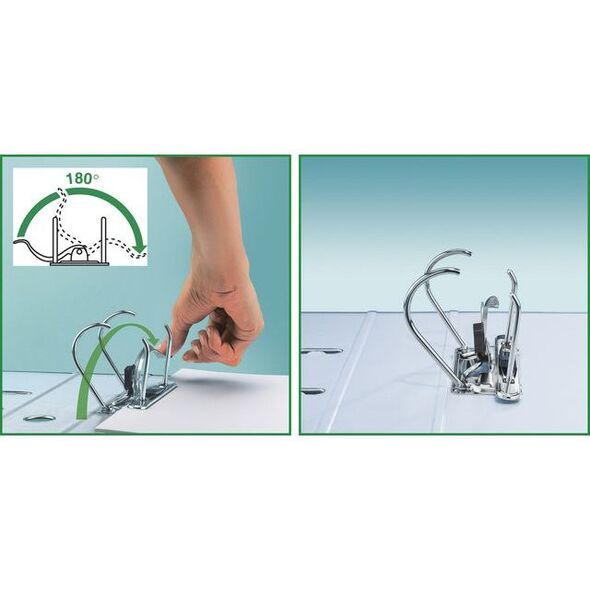 Segregator Leitz 180° Active Wow dźwigniowy A4 82mm turkusowy (ES3338) 4693538 4002432105281