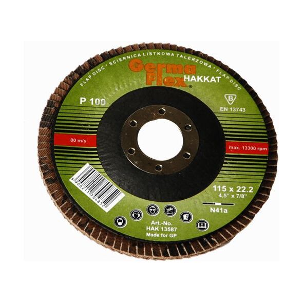 GERMAFLEX Ściernica listkowa 115 mm P100 (GLKN41B115-100) 4759591 5908211724393