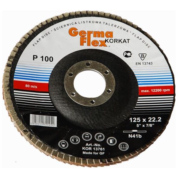 GERMAFLEX Ściernica listkowa 125mm P100 (GLKN41B125-100) 4759636 5908211724454