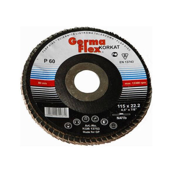 GERMAFLEX Średnica listkowa 125 mm P 40 (GLKN41B125-40) 4759644 5908211724423