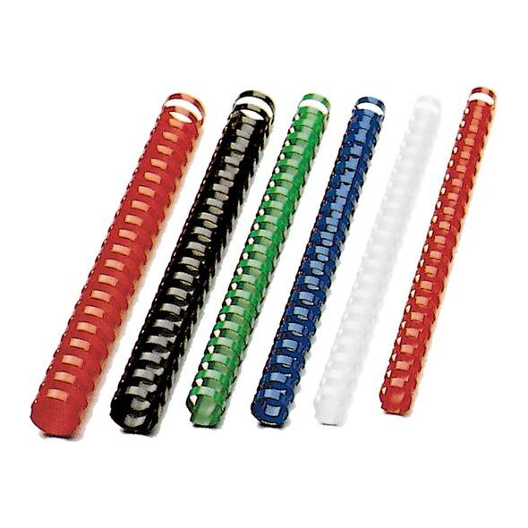 GBC GRZBIETY COMBS 21R 14MM A4 CZERWONE OPAKOWANIE 100 SZT. 4791333 33816097353