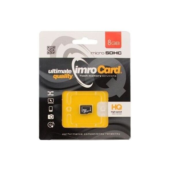 Karta Imro MicroSDHC 8 GB Class 10  (10/8G) 4918240 5902768015386