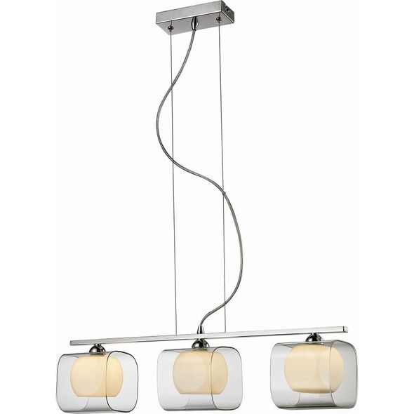 Lampa wisząca Torino Lampa wisząca zwis oprawa Azzardo Happy 3 3X40W G9 biała/chrom 2192-3P 4920585 5901238404842