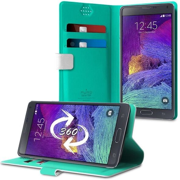 Puro Etui Uniwallet Bi-color Obrotowe 360° białe r. XXL 4934440 8033830121029