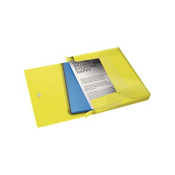 Esselte TECZKA Z GUMKĄ 40 MM COLOUR`ICE ŻÓŁTA 4936522 4049793053165