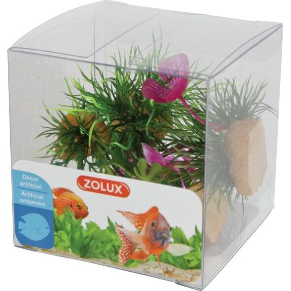 Zolux Dekoracje roślinne mix 4szt. zestaw 1 4961152 3336023521343