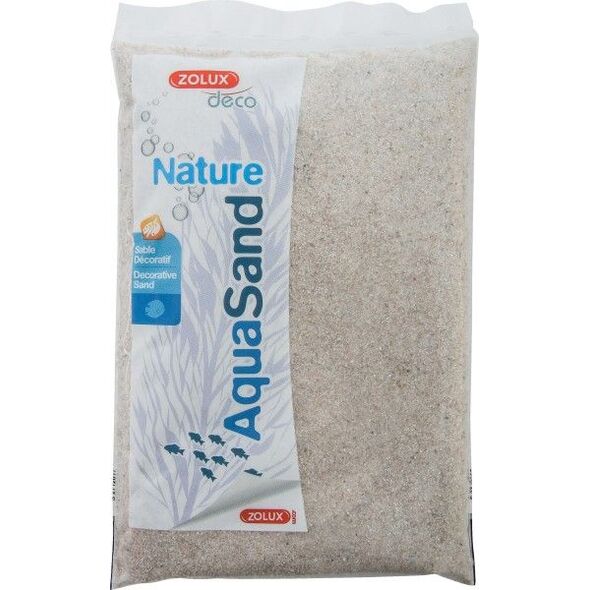 Zolux Aquasand Nature kwarc drobnoziarnisty 1kg 4961179 3336023464015