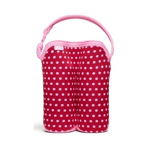 Built Built Bottle Buddy - Termoopakowanie Do Butelek Podwójne (baby Pink Mini Dots) 4991873 844983028060