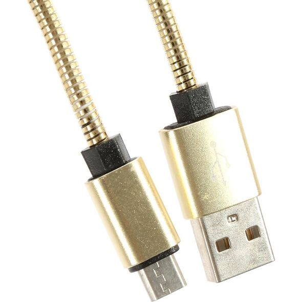 Kabel USB Omega USB-A - microUSB 1 m Złoty (OUFBB6MBOXGL) 5015706 5907595442091
