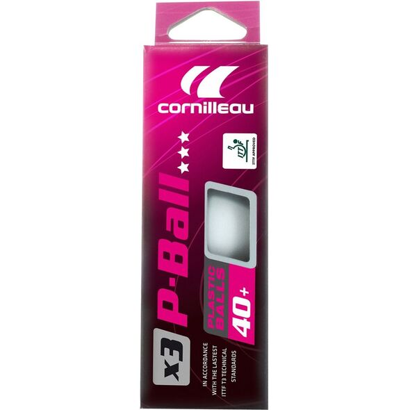 Cornilleau Piłeczki P-Ball ITTF białe 3 szt. 5285483 3222763105557