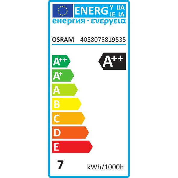 Osram Classic A, 7W, E27, 806lm 5325677 4058075819535