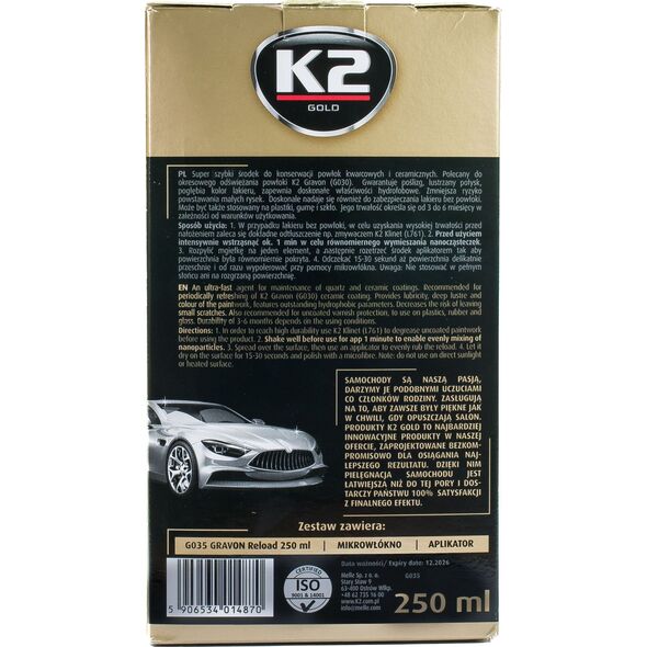 K2 K2-GRAVON RELOAD 250+GABKA+MIKROWLOKNO 5517121 5906534014870