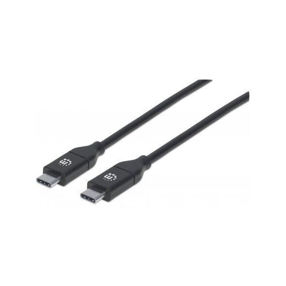 Kabel USB Manhattan USB-C - 2 m Czarny (355247) 5522626 766623355247
