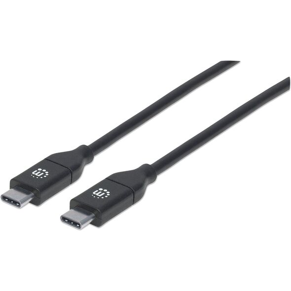 Kabel USB Manhattan USB-C - 2 m Czarny (355247) 5522626 766623355247