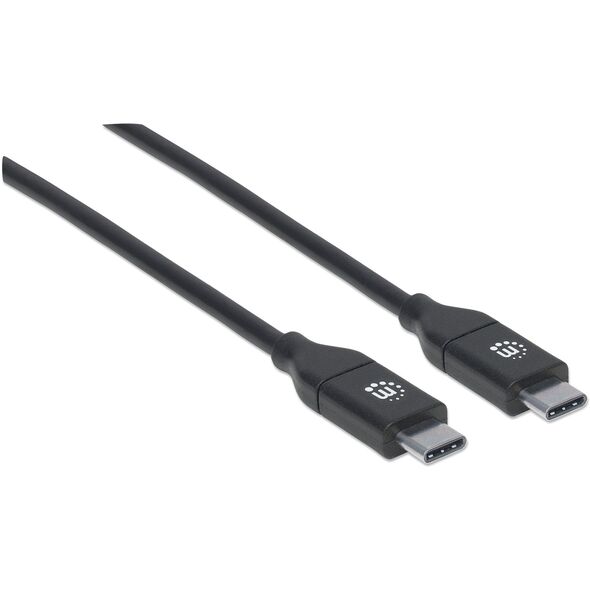Kabel USB Manhattan USB-C - 2 m Czarny (355247) 5522626 766623355247